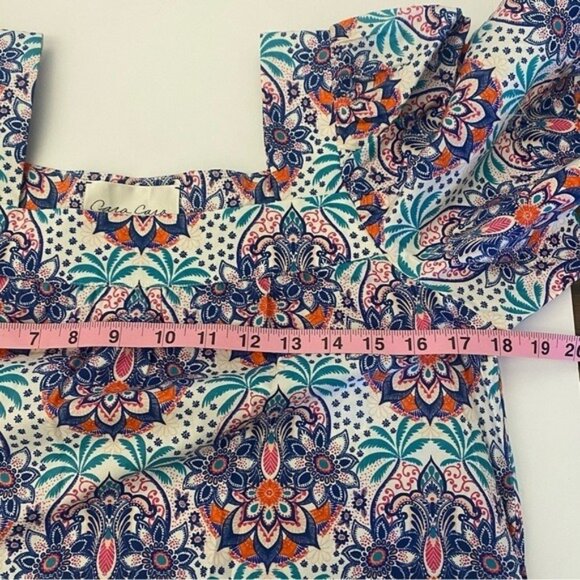 Cara Cara || Janie Dress in Palm Medallion Teal Small NWT - Picture 6 of 10